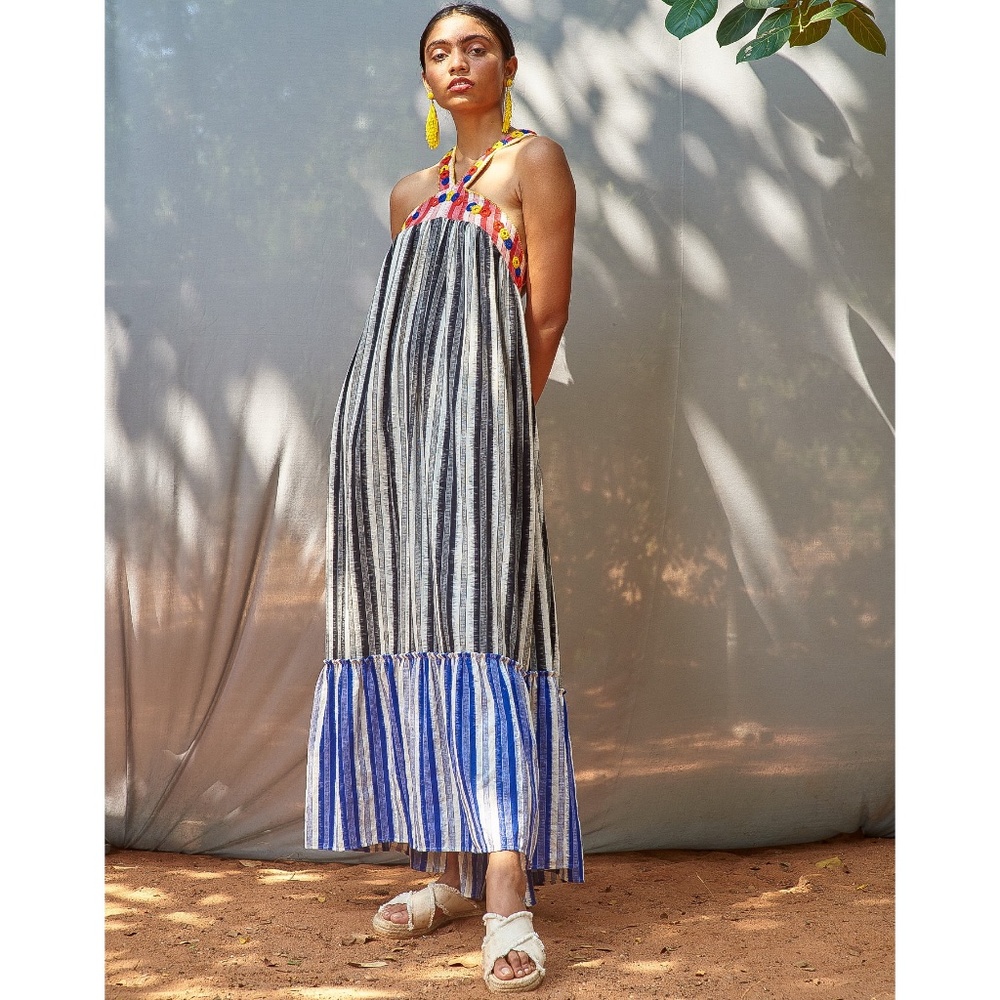 NWOT Aish Living Embroidered Dress